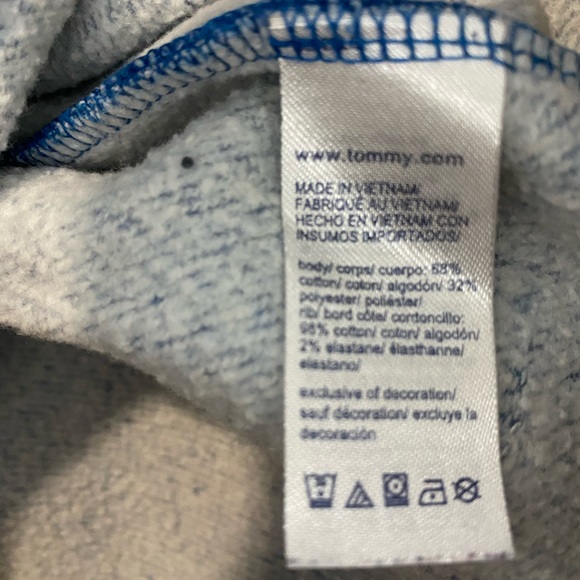 Tommy Hilfiger Blue Logo Medium Sweatshirt - Picture 3 of 3